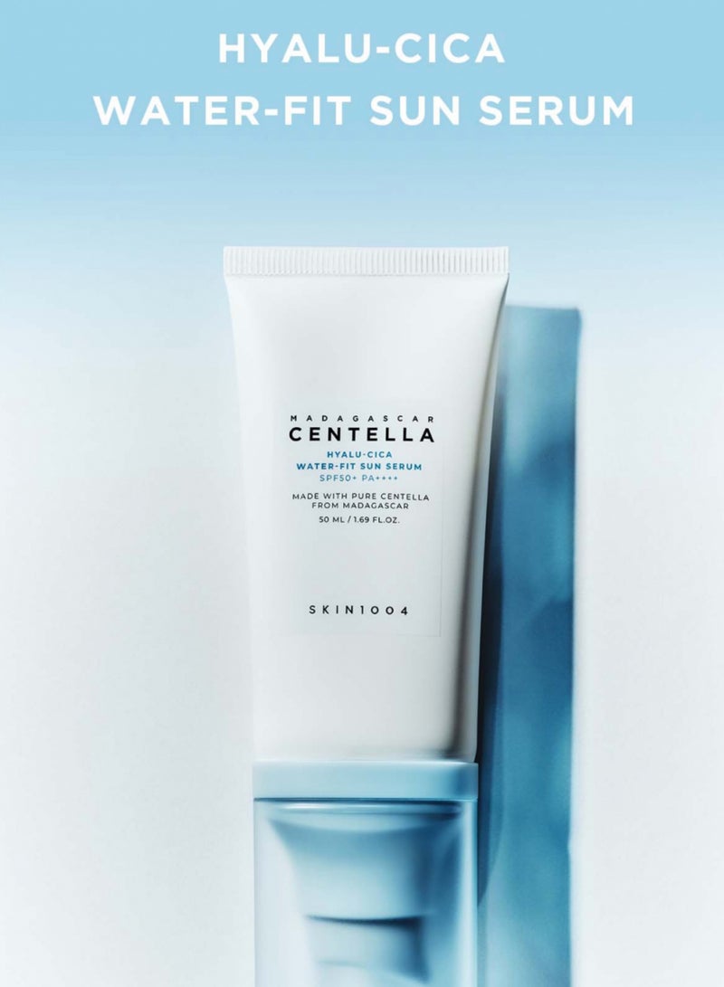 سكين1004 سيروم هيالو سيكا ووتر فيت للحماية من أشعة الشمس طويلة الأمد مع مستخلص سنتيلا مدغشقر - بدون طبقة بيضاء - مناسب للبشرة الجافة والدهنية - 50 مل - Image 4