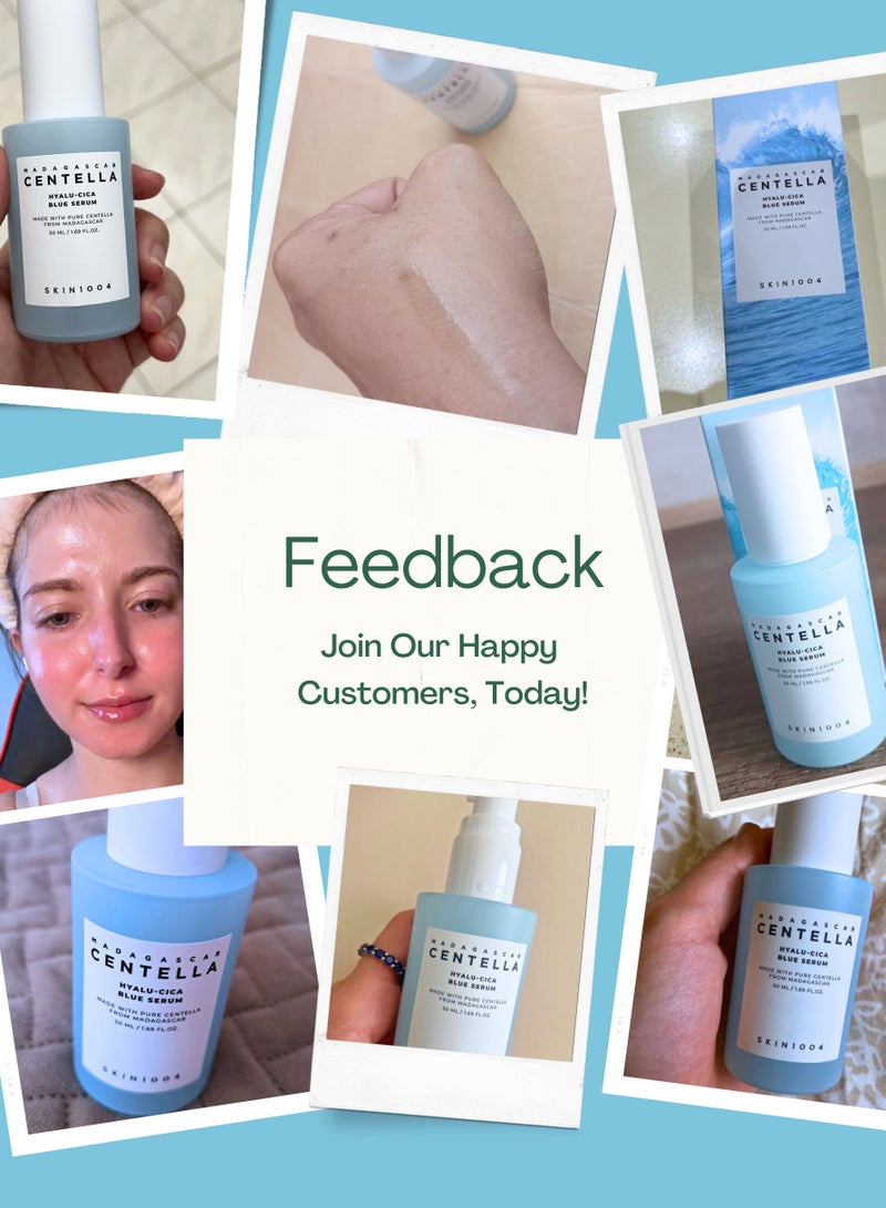 SKIN1004 Hyalu-Cica Blue Serum – 5-Layer Hyaluronic Acid, Cica, And Niacinamide Serum – Hydrating And Refreshing Multi-Care Solution For Brightening And Moisturizing – 50Ml - Image 3