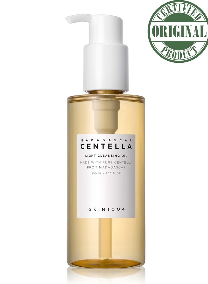 skin1004 - Centella Light Cleansing Oil   - Gentle and Refreshing Cleansing Oil with Centella Asiatica for Daily Makeup Removal and Skin Nourishment, 200ml - Image 1