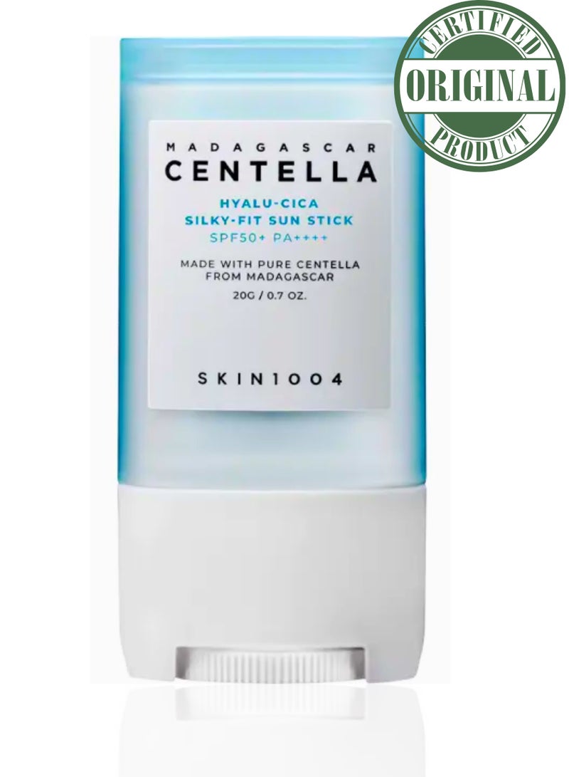 SKIN1004 Hyalu-Cica Silky-Fit Sun Stick – Moisturizing Matte Finish Sunstick with Hyaluronic Acid and Centella Asiatica – Lightweight Sun Protection with Soothing Benefits - Image 2