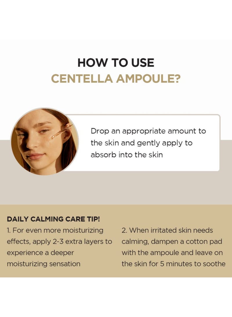 Madagascar Centella Asiatica Ampoule Facial Serum - Hydrating And Soothing Serum - 100Ml