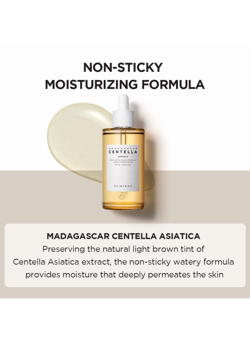 Madagascar Centella Asiatica Ampoule Facial Serum - Hydrating And Soothing Serum - 100Ml