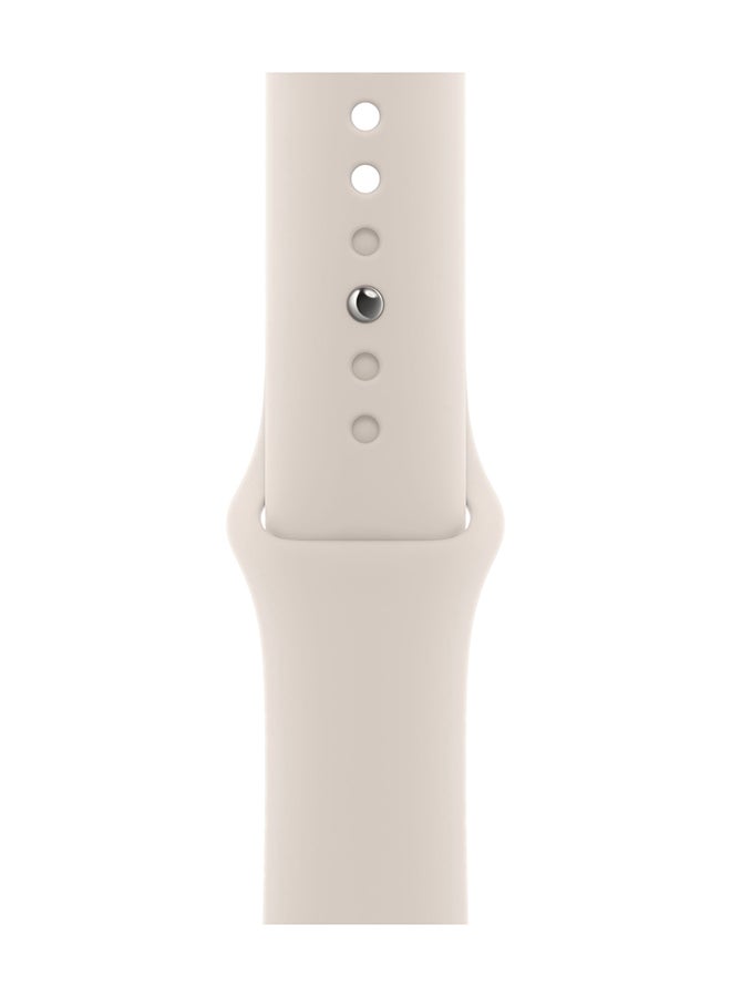 Apple Renewed - Watch SE (2023) GPS 44mm Starlight Aluminium Case Starlight Sport Band  - Image 3