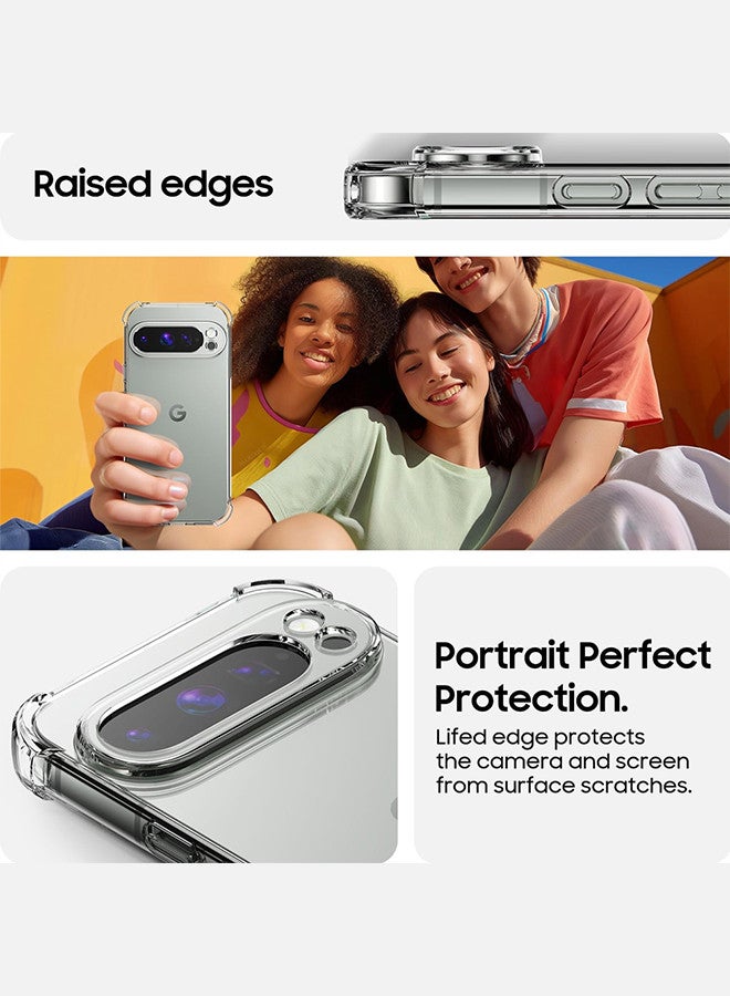 MARGOUN (for Google Pixel 9 Pro XL) 2 Packs TPU Case and Screen Protector Shockproof Soft TPU Bumper and Hard PC Back Case Anti-Scratch,Drop Protection,Slim Fit Gorilla Case Cover Clear  - Image 4