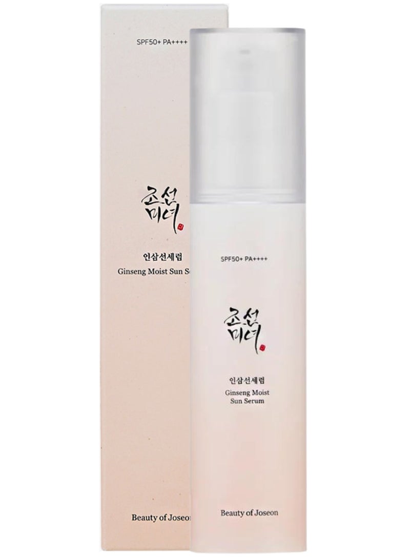 Ginseng Moist Sunscreen Serum (SPF 50+ PA++++) - Hydrating and Anti-Aging Sun Protection with Ginseng - 50ml (1.69 fl. oz.) - Lightweight, Non-Greasy Formula that Shields Skin from UV Rays While Nourishing and Moisturizing for a Youthful Glow 50ml - pnsku/N70103268V/45/_/1724470329/15af3522-a628-41ae-a3cf-90543a06e670