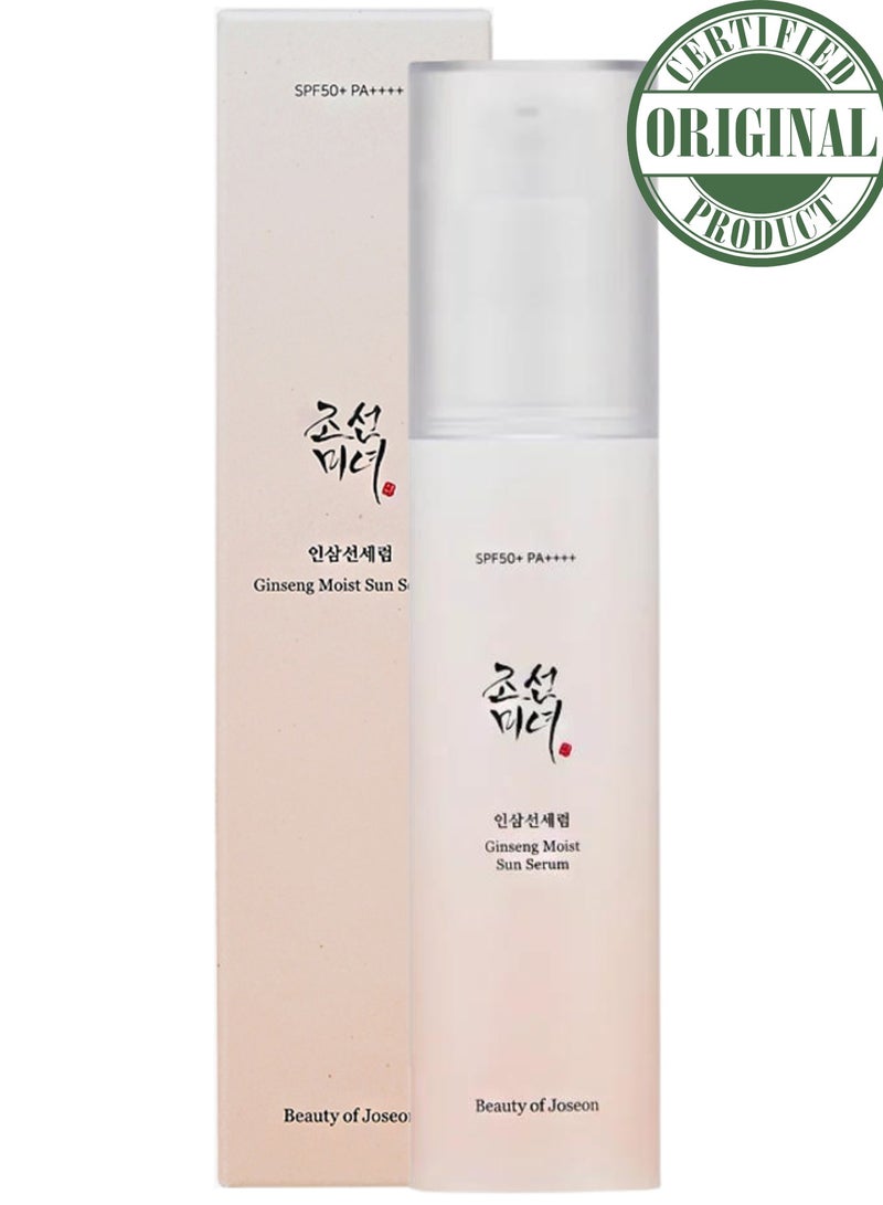 Ginseng Moist Sunscreen Serum (SPF 50+ PA++++) - Hydrating and Anti-Aging Sun Protection with Ginseng - 50ml (1.69 fl. oz.) - Lightweight, Non-Greasy Formula that Shields Skin from UV Rays While Nourishing and Moisturizing for a Youthful Glow 50ml - pnsku/N70103268V/45/_/1724470330/62dc0000-58a3-40ac-903d-11ce6d857ef3