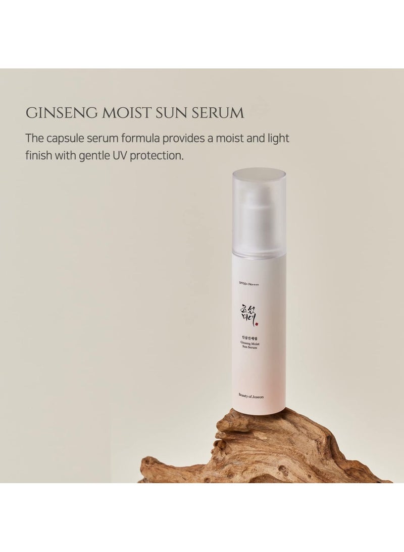 Ginseng Moist Sunscreen Serum (SPF 50+ PA++++) - Hydrating and Anti-Aging Sun Protection with Ginseng - 50ml (1.69 fl. oz.) - Lightweight, Non-Greasy Formula that Shields Skin from UV Rays While Nourishing and Moisturizing for a Youthful Glow 50ml - pnsku/N70103268V/45/_/1724470330/732ce843-f97d-4738-80eb-ce04ed25a918