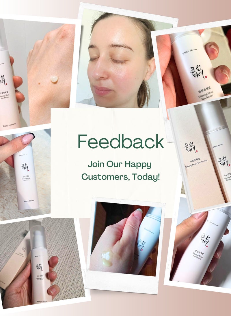 بيوتي اوف جوسون مصل واقي من الشمس مرطب بالجينسنغ (SPF 50+ PA++++) - مرطب ومضاد للشيخوخة مع الجينسنغ - 50 مل (1.69 أونصة سائلة) - تركيبة خفيفة الوزن وغير دهنية تحمي البشرة من الأشعة فوق البنفسجية مع تغذية وترطيب البشرة للحصول على توهج شبابي - Image 3