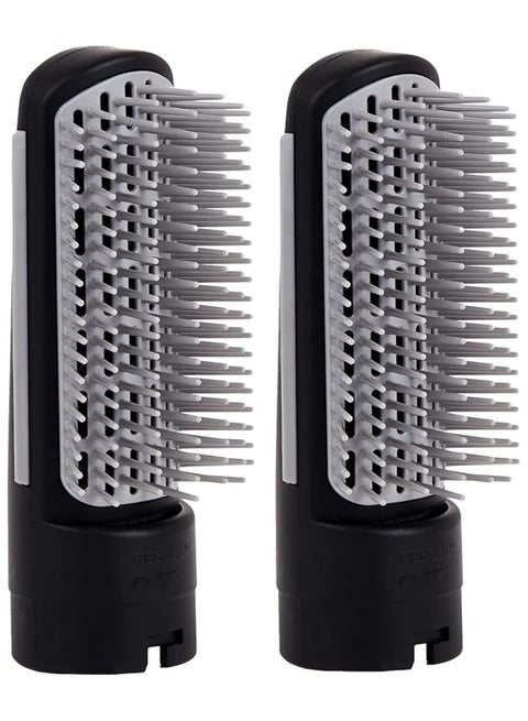 2Pcs Black Hair Styler Brush Attachment For RE-2025 RE-2078 RE-2024 RE-2013 RE-2017 RE-2201 And Most Models