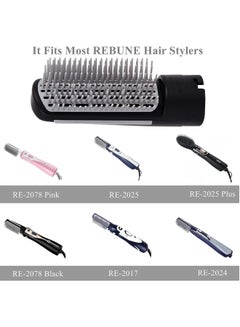REBUNE 2Pcs Black Hair Styler Brush Attachment For RE-2025 RE-2078 RE-2024 RE-2013 RE-2017 RE-2201 And Most Models  - Image 3