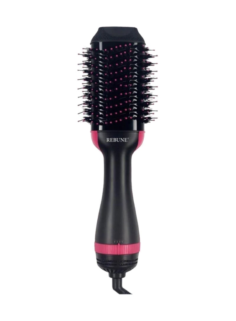 ريبون RE-2089PLUS Hair Styler 1200W One-Step Hot Air Styler Volumizer Hair Dryer and Hot Air Brush Pink  - Image 2