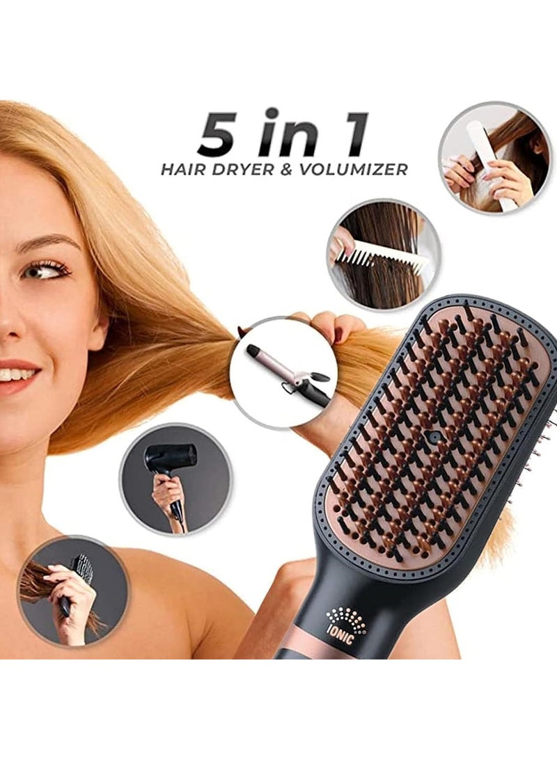 REBUNE RE-8888 1300W Hair Dryer Brush One-Step Hot Air Styler Volumizer Negative Ionic Hair Styler or Drying Styling and Frizz Control  - Image 3