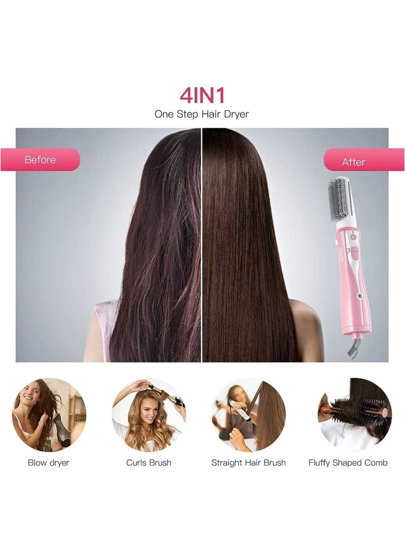 ريبون RE-2078-2 Hair Styler New Styling Hair Dryer Brush 1200 Watts Pink  - Image 2