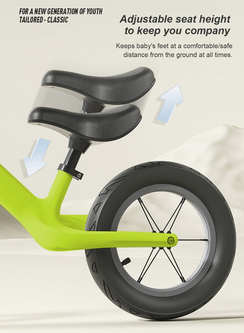 Kidle Balance Bike 1-6 Years with Adjustable Seat and Handlebar, Sports Balance Bike for Toddlers Safe Riding Toy, No Pedal Training Bike 12inch  - Image 3