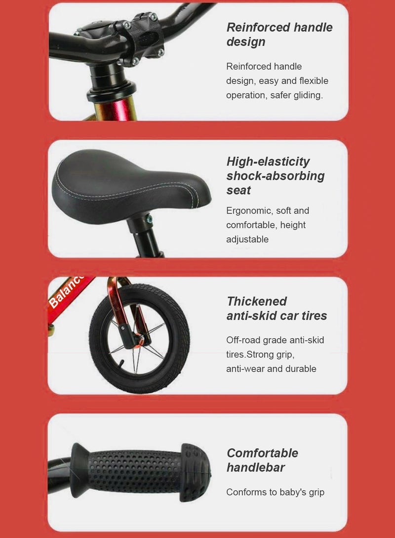 Kidle Balance bike for kids, Baby Bicycle for 1-6 Years Walking Bike with Adjustable seat, No Pedal Kids Bike Riding Toy 12inch  - Image 5