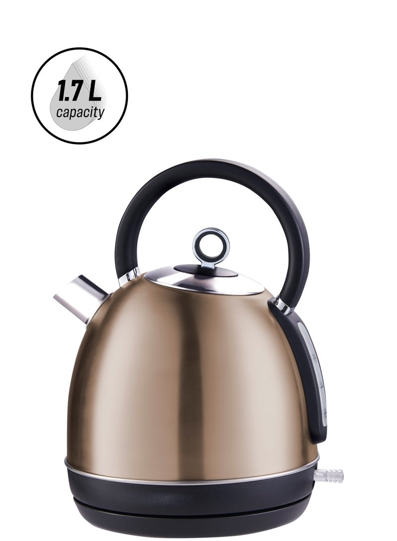 Retro Electric Kettle 1.7 L 1850 W 800102030 Gold