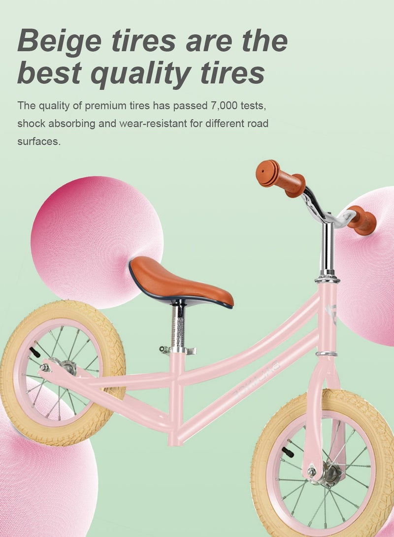 كيدل دراجة توازن للأطفال، دراجة للأطفال من سن 2-3-6 سنوات مع مقعد قابل للتعديل، بدون دواسة، لعبة ركوب دراجة للأطفال 12-14 بوصة - Image 2