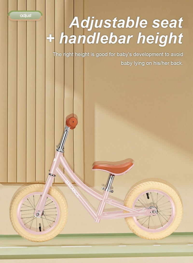 كيدل دراجة توازن للأطفال، دراجة للأطفال من سن 2-3-6 سنوات مع مقعد قابل للتعديل، بدون دواسة، لعبة ركوب دراجة للأطفال 12-14 بوصة - Image 4