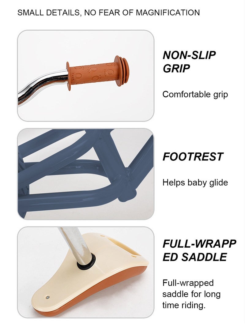 كيدل دراجة توازن للأطفال، دراجة للأطفال من سن 2-3-6 سنوات مع مقعد قابل للتعديل، بدون دواسة، لعبة ركوب دراجة للأطفال 12-14 بوصة - Image 5