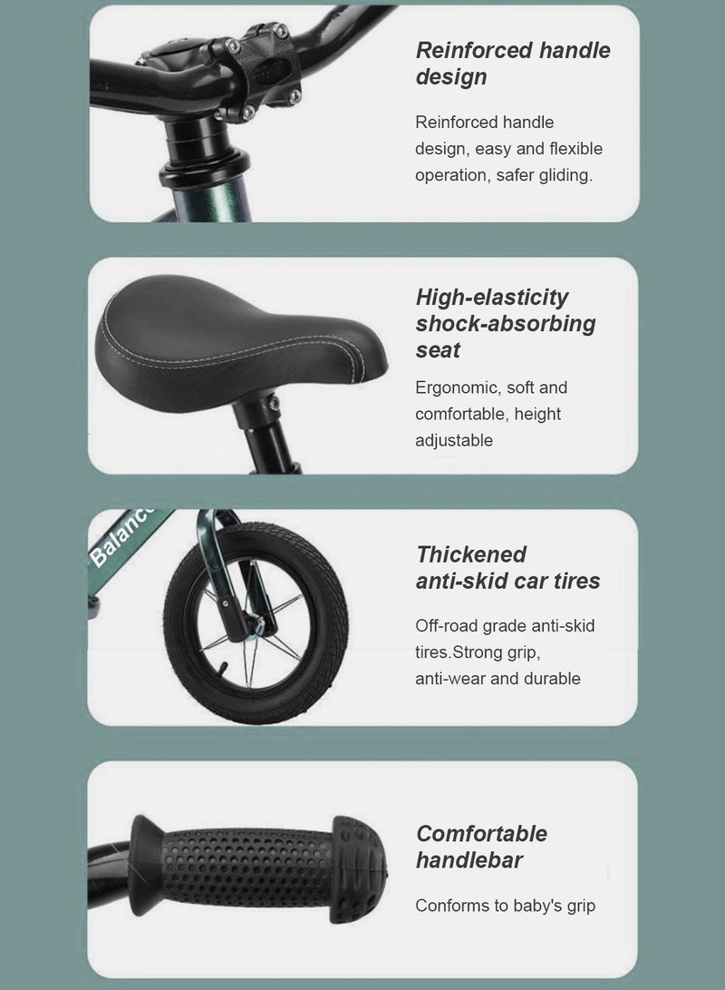 Kidle - Balance bike for kids, Baby Bicycle for 1-6 Years Walking Bike with Adjustable seat, No Pedal Kids Bike Riding Toy 12inch - Image 1