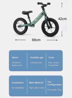 Balance bike for kids, Baby Bicycle for 1-6 Years Walking Bike with Adjustable seat, No Pedal Kids Bike Riding Toy 12inch - pnsku/N70103316V/45/_/1724475668/a30f00e9-b063-4f67-a648-a8cdeb140d15