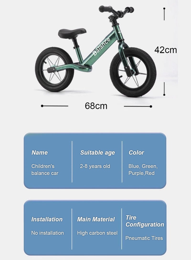 Kidle - Balance bike for kids, Baby Bicycle for 1-6 Years Walking Bike with Adjustable seat, No Pedal Kids Bike Riding Toy 12inch - Image 1