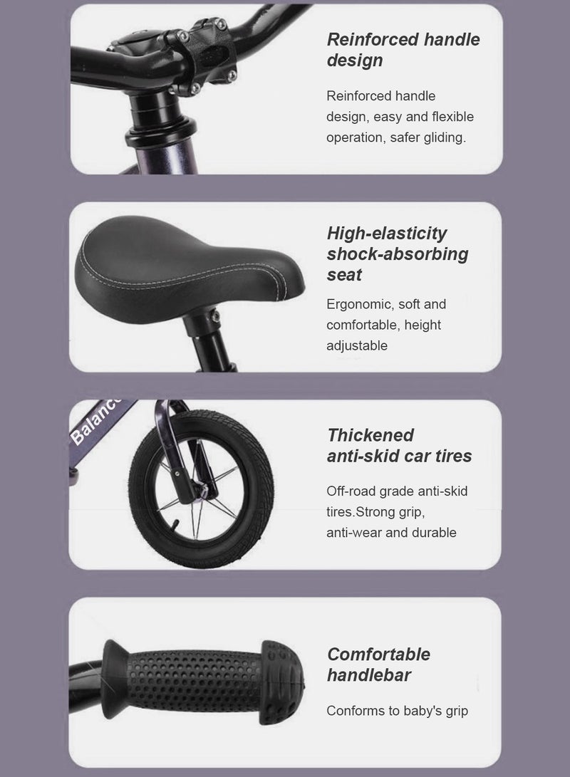 كيدل دراجة توازن للأطفال، دراجة أطفال من عمر 1 إلى 6 سنوات، دراجة مشي بمقعد قابل للتعديل، لعبة ركوب دراجة للأطفال بدون دواسة - Image 5