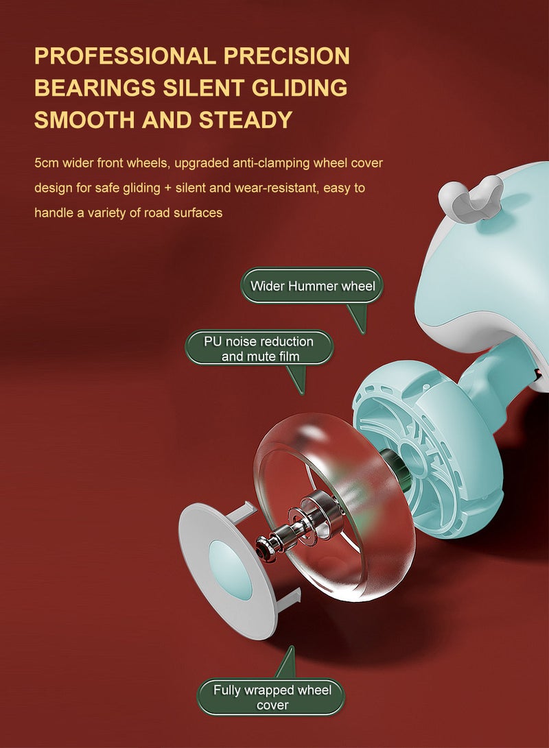 كيدل سكوتر للأطفال 6 في 1 مع مقعد قابل للتعديل، سكوتر للأطفال من سن 1 إلى 3 إلى 6 سنوات، مع أضواء وألعاب قابلة للطي للأطفال - Image 3