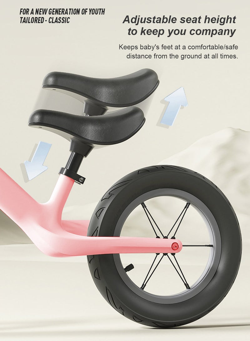 Kidle Balance Bike 1-6 Years with Adjustable Seat and Handlebar, Sports Balance Bike for Toddlers Safe Riding Toy, No Pedal Training Bike 12inch  - Image 3