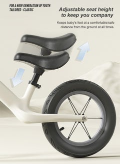 Kidle Balance Bike 1-6 Years with Adjustable Seat and Handlebar, Sports Balance Bike for Toddlers Safe Riding Toy, No Pedal Training Bike 12inch  - Image 3