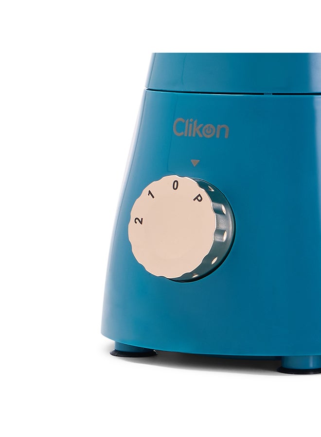 Clikon 2 In 1 Glass Blender 600W , With High Quality Copper Motor 1.5L Glass Blender Jar Over Load Cut-Off Wet & Dry Grinder Jar Ck2674 600 W Ck2674 600 W CK2674 Blue/Clear - Image 5