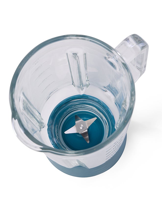 Clikon 2 In 1 Glass Blender 600W , With High Quality Copper Motor 1.5L Glass Blender Jar Over Load Cut-Off Wet & Dry Grinder Jar Ck2674 600 W Ck2674 600 W CK2674 Blue/Clear - Image 4