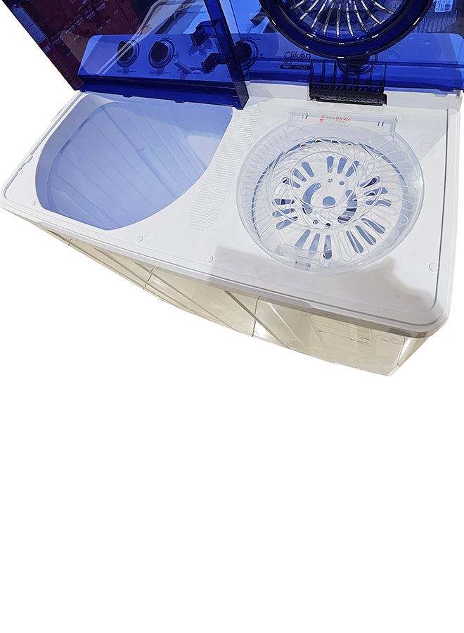 Clikon - 15 KG Semi Automatic Washing Machine CK631 White - Image 1