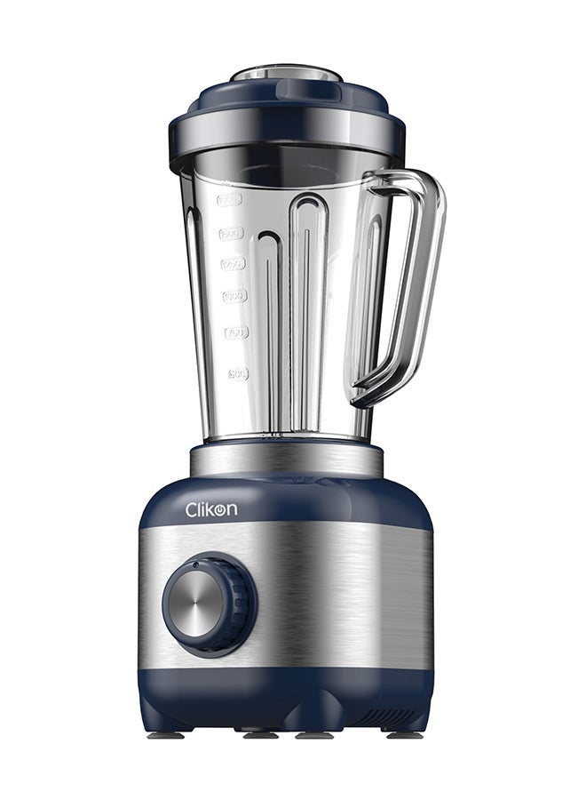 كليكون - 3-IN-1 Juicer Blender With Powerful Copper Motor 600 W CK2684 Dark Blue/Silver - Image 1