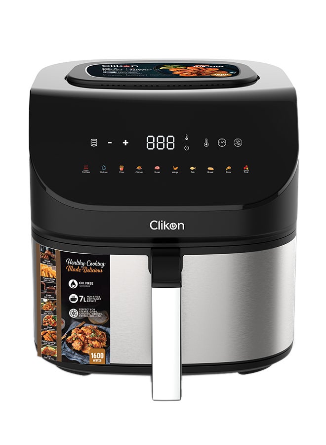 Clikon Airchef 7.0L 1600W With Digital Display 7 L 1600 W CK368 Black  - Image 4