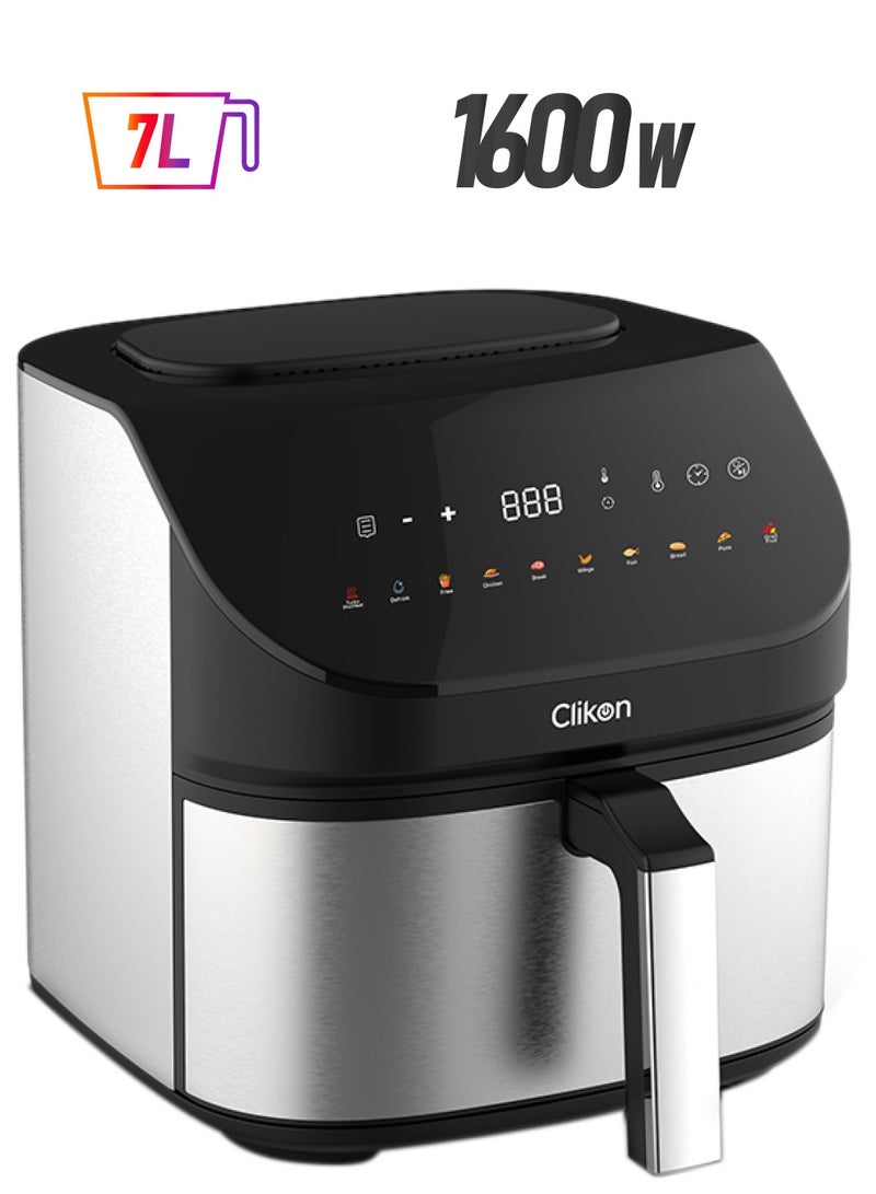 Clikon Airchef 7.0L 1600W With Digital Display 7 L 1600 W CK368 Black  - Image 1