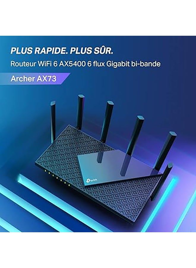 TP-LINK AX5400 WiFi 6 Dual Band Gigabit Wireless Internet Router, High-Speed AX Router for Streaming, Long Range Coverage - Archer AX73 Black - Image 2