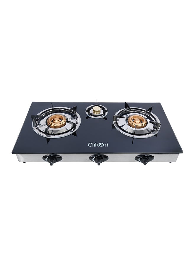 Clikon 3-Burner Glass Stove CK4279 Black  - Image 2
