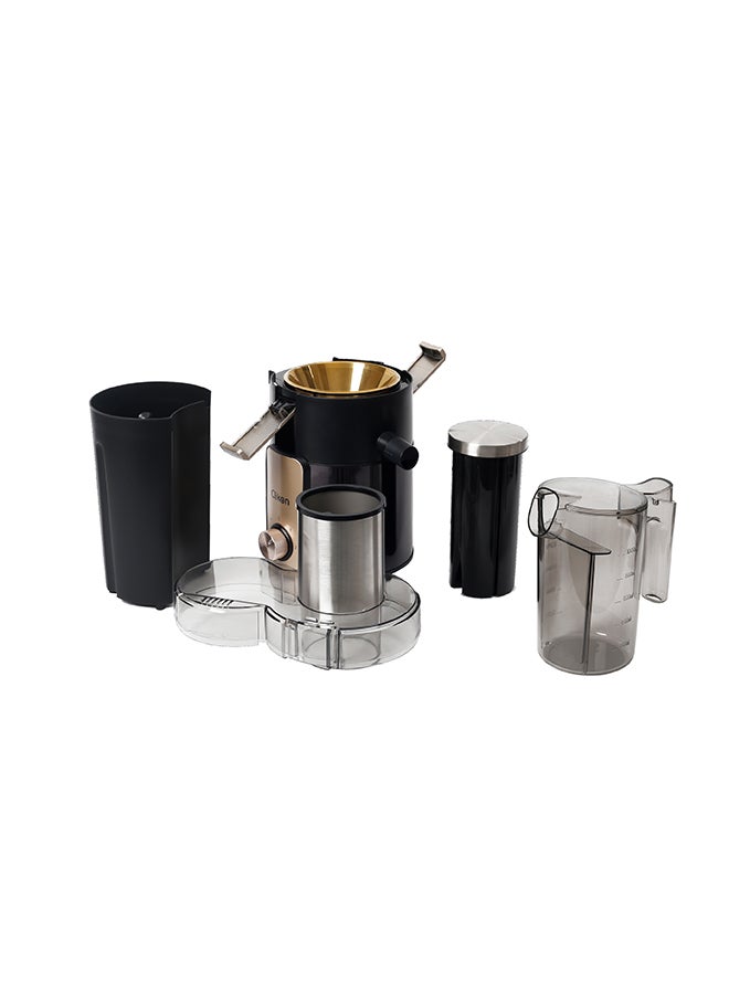 Clikon Juice Extractor 800W With Big Feed Tube Large 88Mm Feeding Tube 2-Liter Pulp Container 1-Liter Juice Cup- Ck2676 800 W Ck2676 Black/ Brown 800 W CK2676 Black/Brown - Image 2