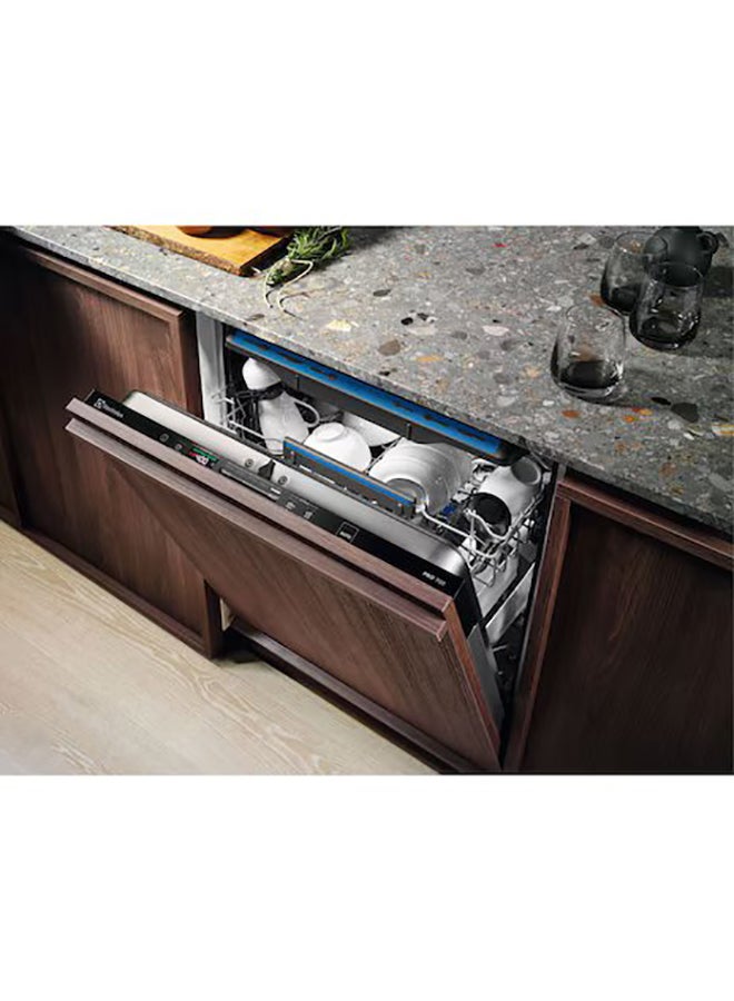Electrolux - Built In 60cm Fully Integrated Dishwasher, 14 Place Setting & 8 Programs, Inverter Motor With Advanced AirDry Technology, MaxiFlex Cutlery Rack, SatelliteClean, Made In PolAnd 2000 W KESC8300L None - Image 1