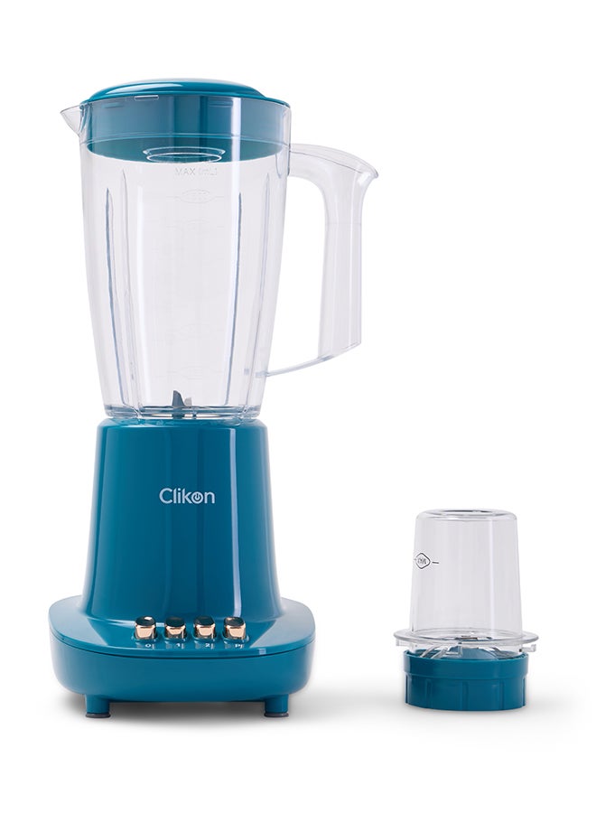 Clikon 2-In-1 Blender With Unbreakable Jar 600 W CK2668 Teal Blue - Image 2