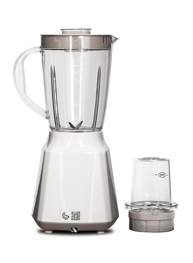 Clikon - 2-In-1 Blender With 2-Speed Settings And Pulse Control 600 W CK2665 White - Image 1