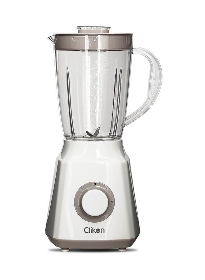 Clikon - 2-In-1 Blender With 2-Speed Settings And Pulse Control 600 W CK2665 White - Image 1