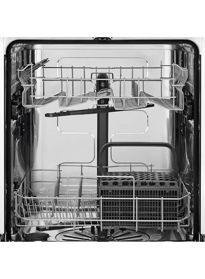 Electrolux Built In 60cm Fully Integrated Dishwasher, 13 Place Setting & 5 Programs, Inverter Motor With Advanced AirDry Technology, MaxiFlex Cutlery Rack, SatelliteClean, Made In PolAnd 1950 W EEA17200L Silver  - Image 2