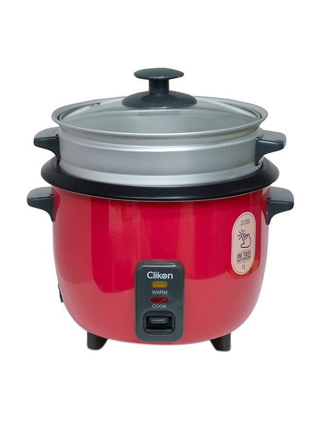 كليكون - Rice Cooker With Steamer 1 L 400 W CK2701 Red - Image 1
