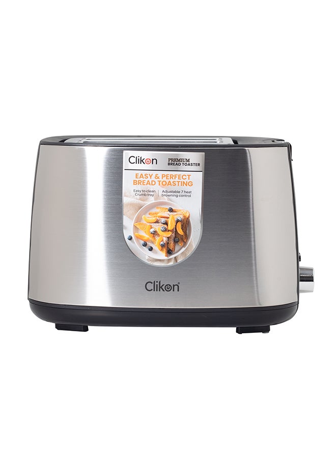 Clikon 2-Slice Cool Touch Toaster 750 W CK2458 Silver - Image 3