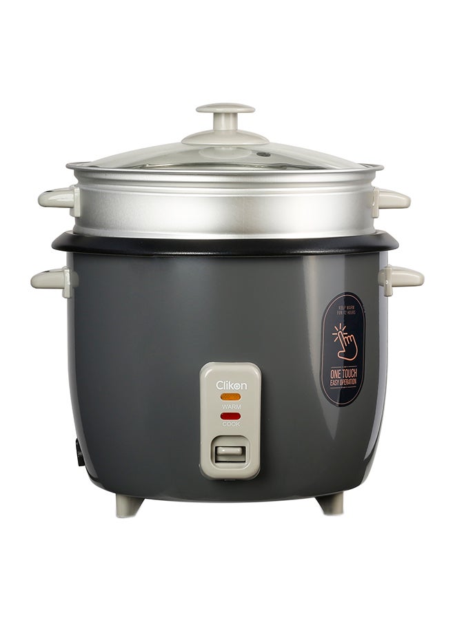 كليكون - Rice Cooker With Steamer 2.2 L 900 W CK2704 Grey - Image 1