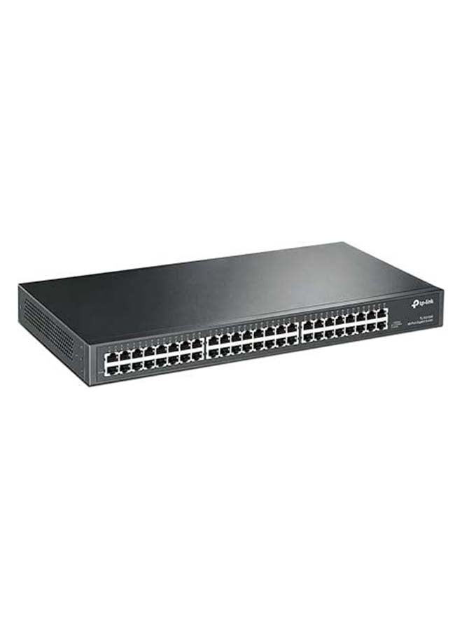 تي بي لينك 48 Port Gigabit Ethernet Switch | Plug and Play | Sturdy Metal w/Shielded Ports | Rackmount | Fanless | Traffic Optimization | Unmanaged (TL-SG1048), Black Black - Image 2