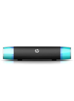 HP Wired LED Multimedia Speaker Sound Stereo DHE-6010 Black/Blue  - Image 2