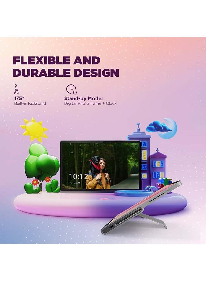 لينوفو TB351FU--TAB Plus، 11.5 بوصة، لون رمادي، MediaTek Helio G99 OC 2.2GHz، ذاكرة وصول عشوائي 8 جيجابايت، سعة تخزين 256 جيجابايت، خاصية عدم الاتصال، واي فاي، بطارية 8600 مللي أمبير في الساعة مع بطارية 45WPD 3.0 مع جراب ZADX0106SA - Image 5